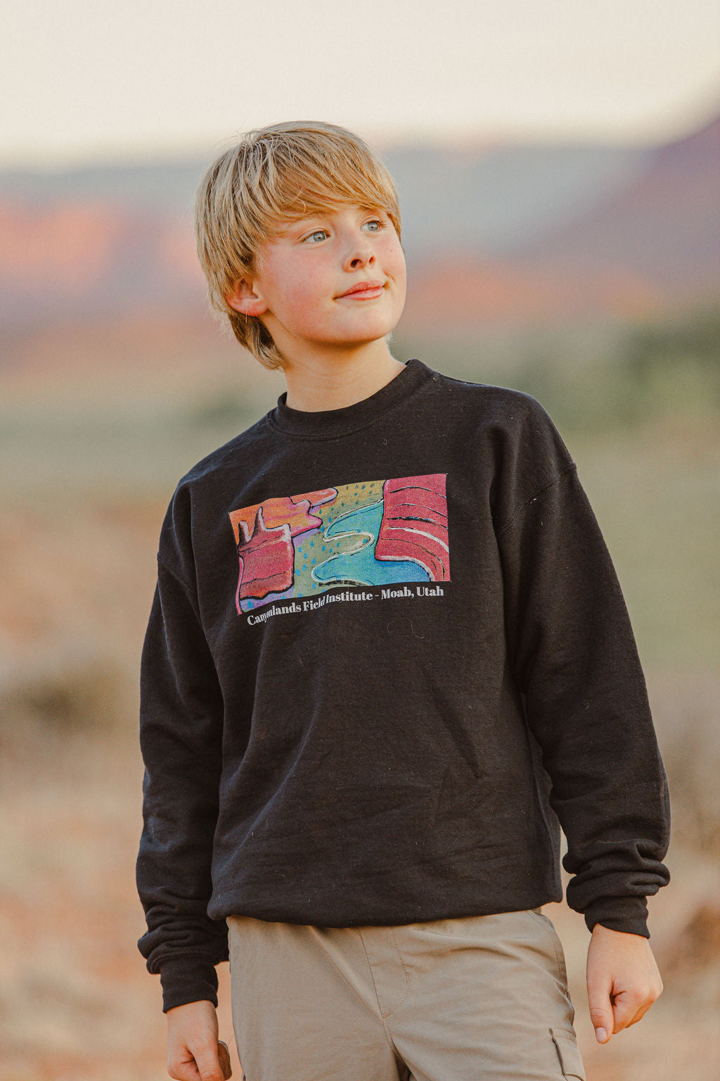Kids Retro Crewneck Sweatshirt